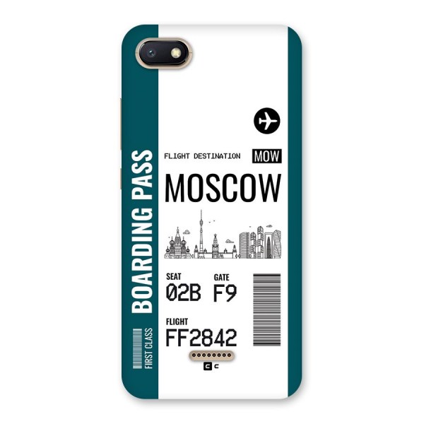 Moscow Boarding Pass Back Case for Redmi 6A