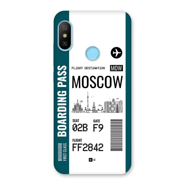 Moscow Boarding Pass Back Case for Redmi 6 Pro