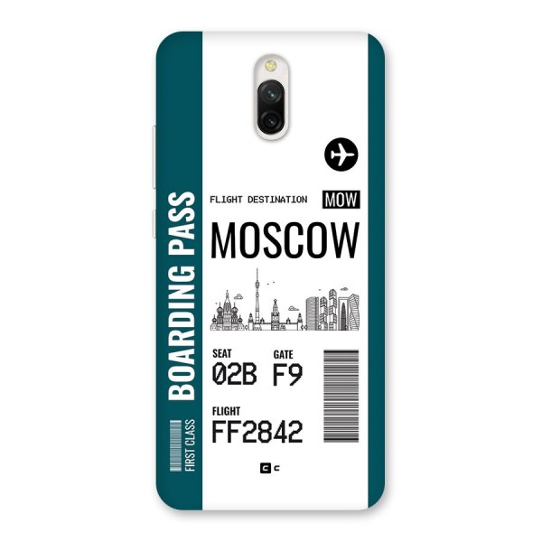 Moscow Boarding Pass Back Case for Redmi 8A Dual