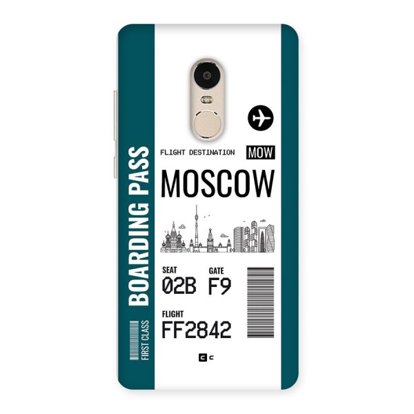 Moscow Boarding Pass Back Case for Redmi Note 4