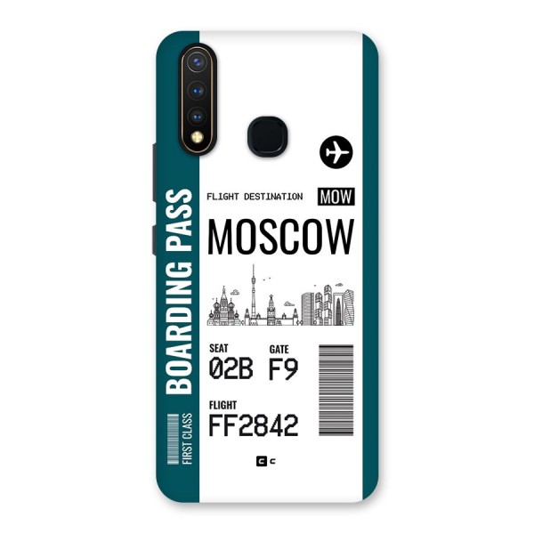 Moscow Boarding Pass Back Case for Vivo U20