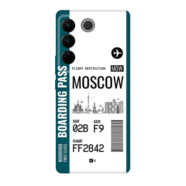 Moscow Boarding Pass Back Case for Vivo V27