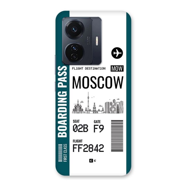 Moscow Boarding Pass Back Case for Vivo iQOO Z6 Pro