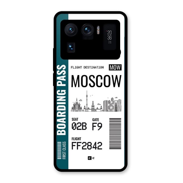 Moscow Boarding Pass Glass Back Case for Mi 11 Ultra