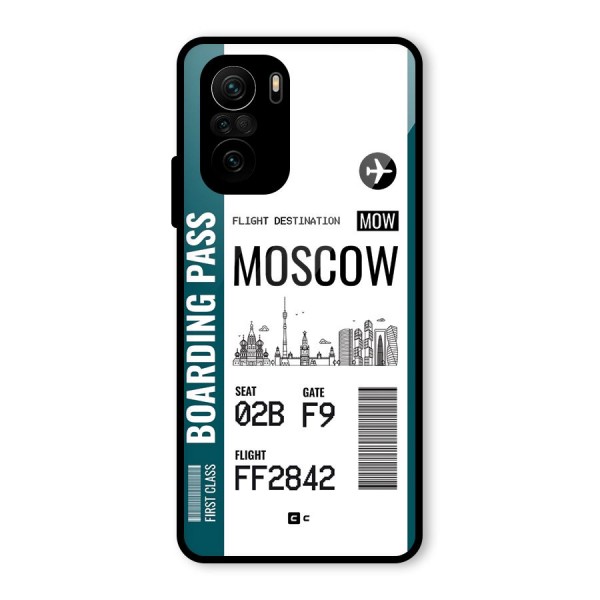 Moscow Boarding Pass Glass Back Case for Mi 11x