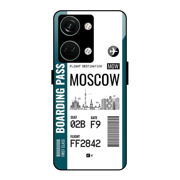 Moscow Boarding Pass Glass Back Case for Oneplus Nord 3