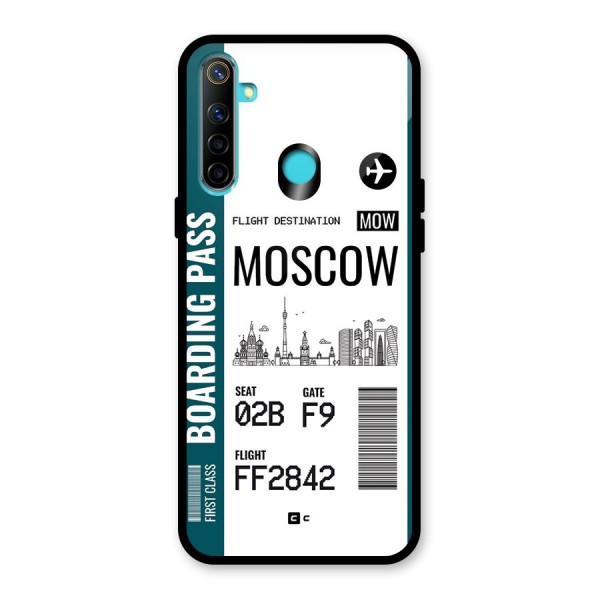 Moscow Boarding Pass Glass Back Case for Realme 5