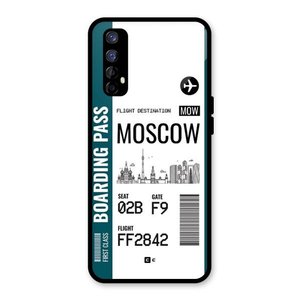 Moscow Boarding Pass Glass Back Case for Realme 7