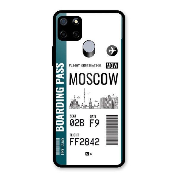 Moscow Boarding Pass Glass Back Case for Realme C12