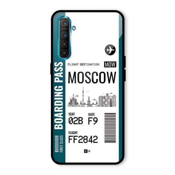 Moscow Boarding Pass Glass Back Case for Realme X2