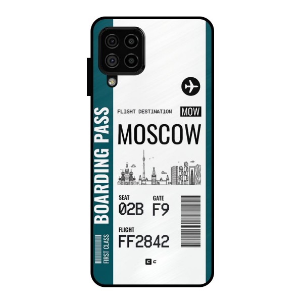 Moscow Boarding Pass Metal Back Case for Galaxy A22 4G