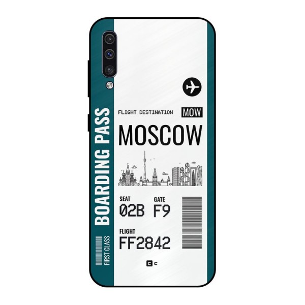 Moscow Boarding Pass Metal Back Case for Galaxy A50