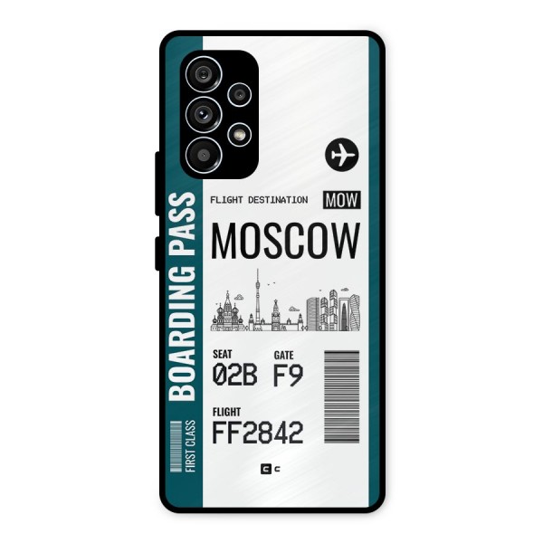 Moscow Boarding Pass Metal Back Case for Galaxy A53 5G