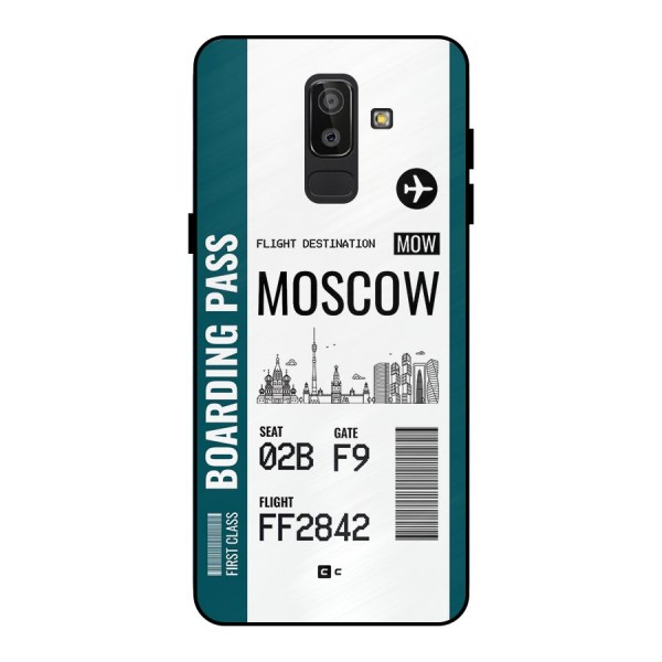 Moscow Boarding Pass Metal Back Case for Galaxy J8