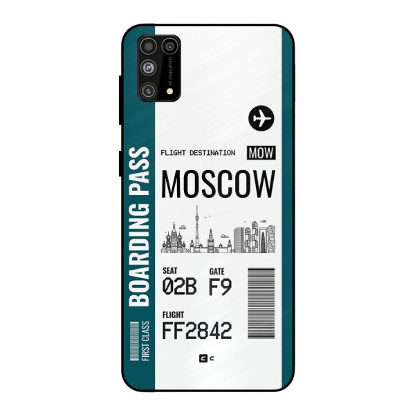 Moscow Boarding Pass Metal Back Case for Galaxy M31