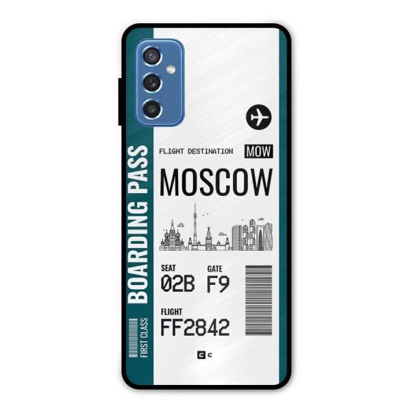 Moscow Boarding Pass Metal Back Case for Galaxy M52 5G