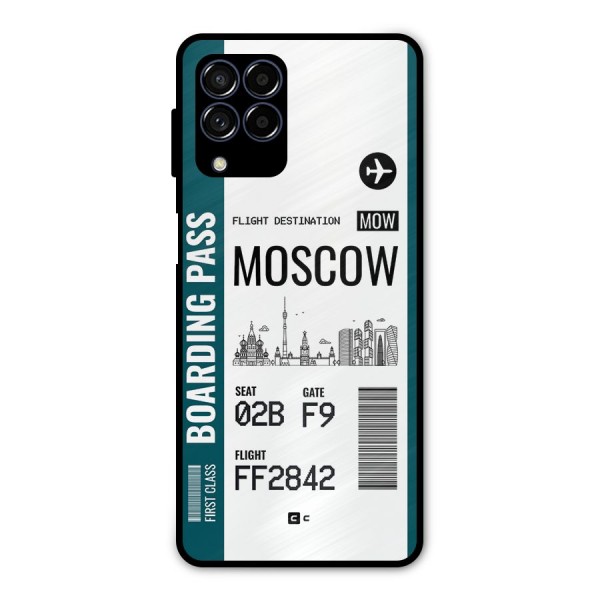 Moscow Boarding Pass Metal Back Case for Galaxy M53 5G