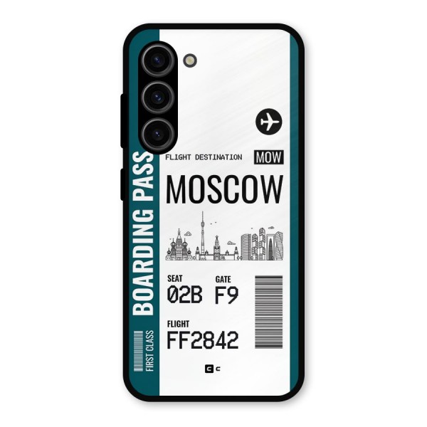 Moscow Boarding Pass Metal Back Case for Galaxy S23