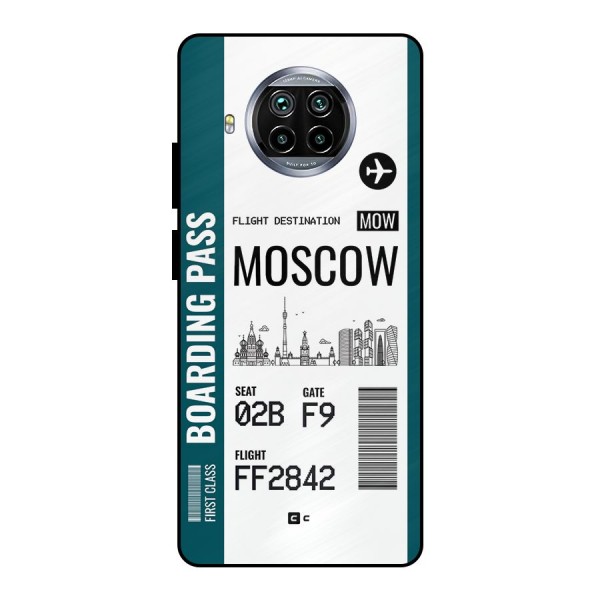 Moscow Boarding Pass Metal Back Case for Mi 10i