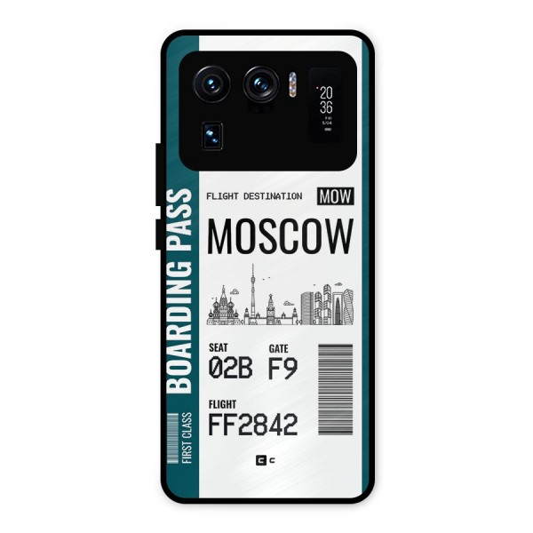 Moscow Boarding Pass Metal Back Case for Mi 11 Ultra