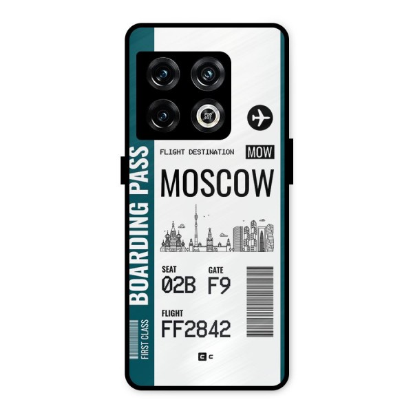 Moscow Boarding Pass Metal Back Case for OnePlus 10 Pro 5G