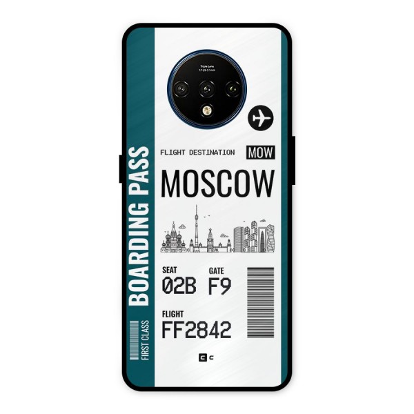 Moscow Boarding Pass Metal Back Case for OnePlus 7T