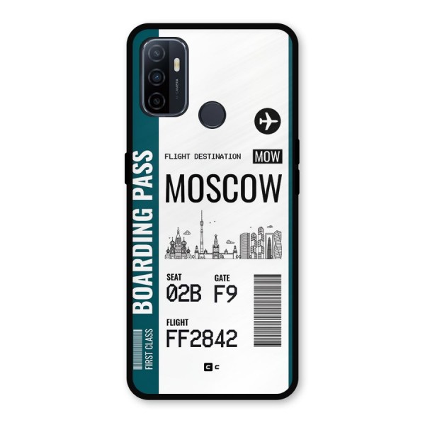 Moscow Boarding Pass Metal Back Case for Oppo A53