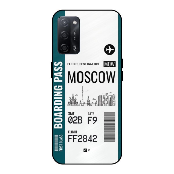 Moscow Boarding Pass Metal Back Case for Oppo A53s 5G