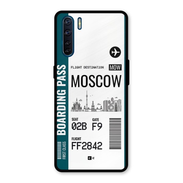 Moscow Boarding Pass Metal Back Case for Oppo F15