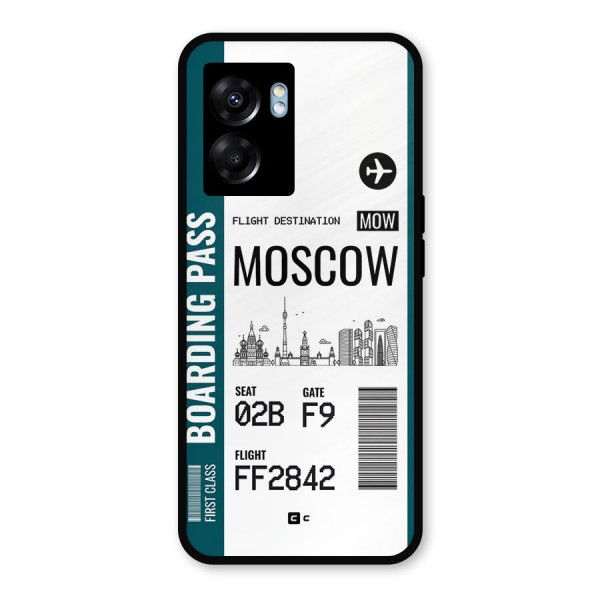 Moscow Boarding Pass Metal Back Case for Oppo K10 (5G)