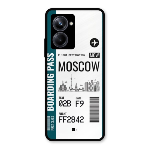 Moscow Boarding Pass Metal Back Case for Realme 10 Pro