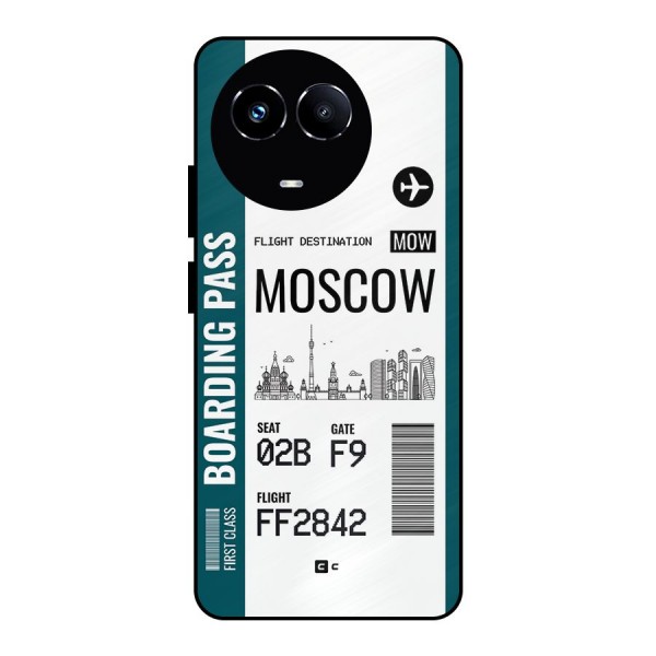 Moscow Boarding Pass Metal Back Case for Realme 11 5G