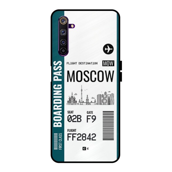 Moscow Boarding Pass Metal Back Case for Realme 6 Pro