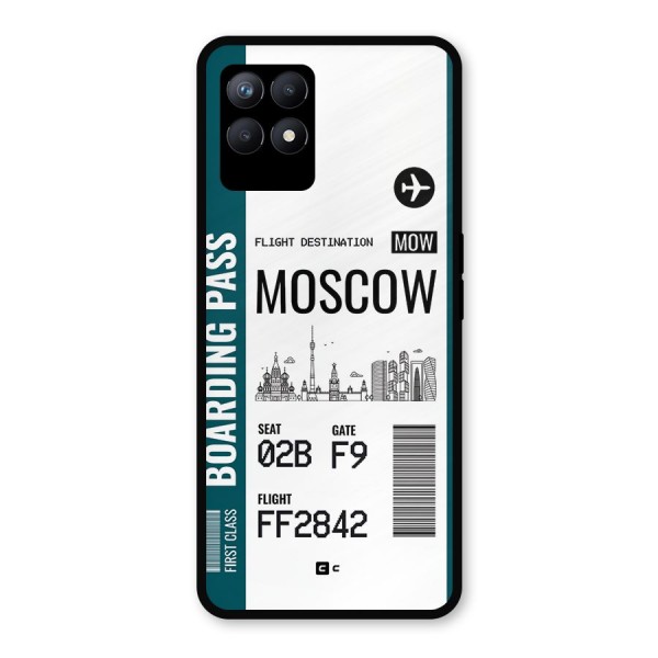 Moscow Boarding Pass Metal Back Case for Realme 8i