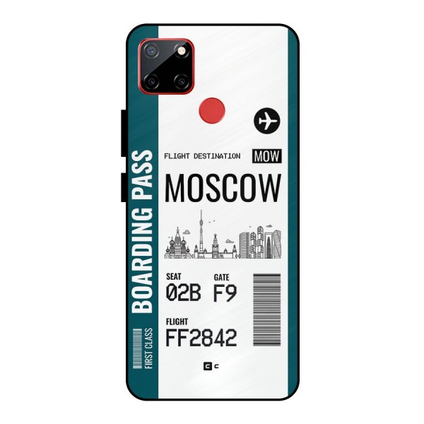 Moscow Boarding Pass Metal Back Case for Realme C12