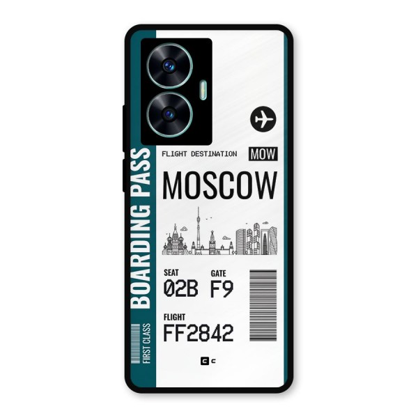 Moscow Boarding Pass Metal Back Case for Realme C55