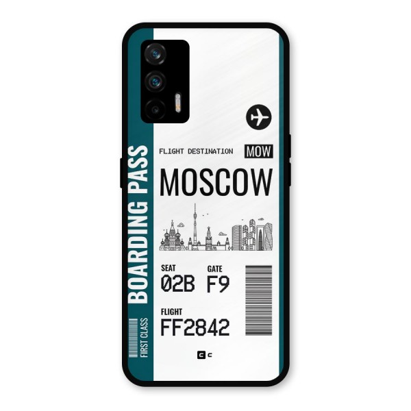 Moscow Boarding Pass Metal Back Case for Realme GT 5G