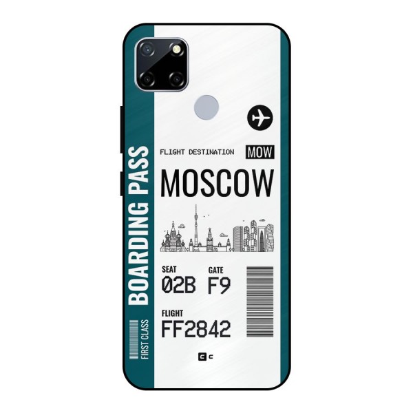 Moscow Boarding Pass Metal Back Case for Realme Narzo 20