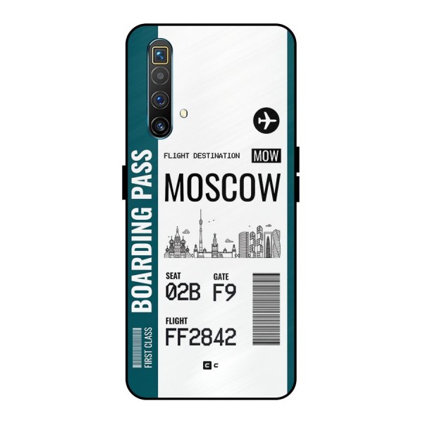 Moscow Boarding Pass Metal Back Case for Realme X3