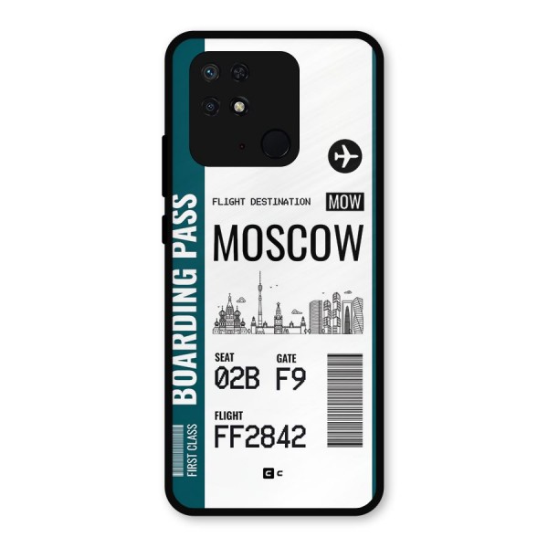 Moscow Boarding Pass Metal Back Case for Redmi 10