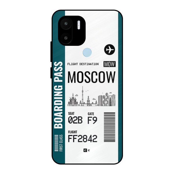 Moscow Boarding Pass Metal Back Case for Redmi A1 Plus