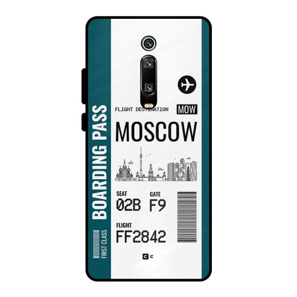 Moscow Boarding Pass Metal Back Case for Redmi K20 Pro