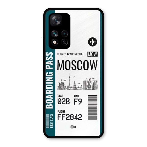 Moscow Boarding Pass Metal Back Case for Xiaomi 11i 5G