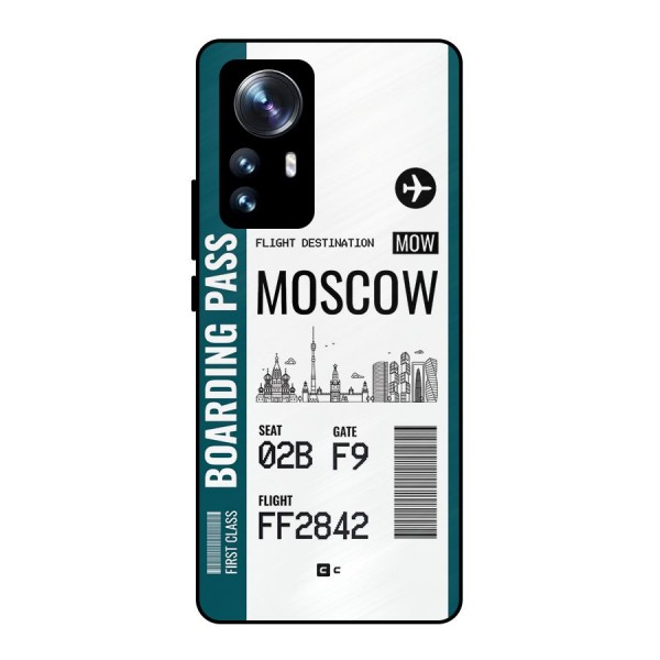 Moscow Boarding Pass Metal Back Case for Xiaomi 12 Pro