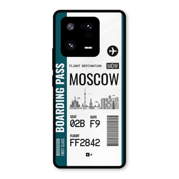 Moscow Boarding Pass Metal Back Case for Xiaomi 13 Pro