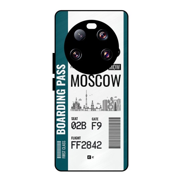 Moscow Boarding Pass Metal Back Case for Xiaomi 13 Ultra