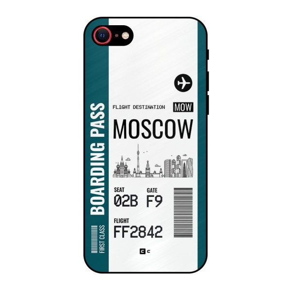 Moscow Boarding Pass Metal Back Case for iPhone SE 2020