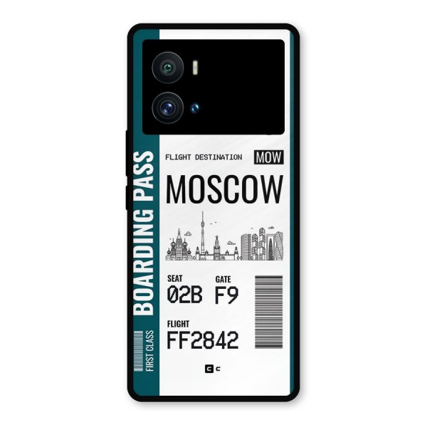 Moscow Boarding Pass Metal Back Case for iQOO 9 Pro