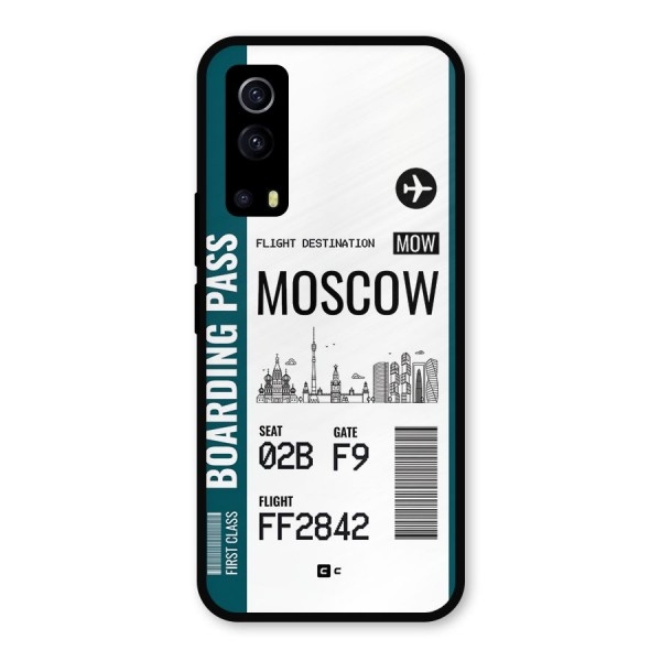 Moscow Boarding Pass Metal Back Case for iQOO Z3