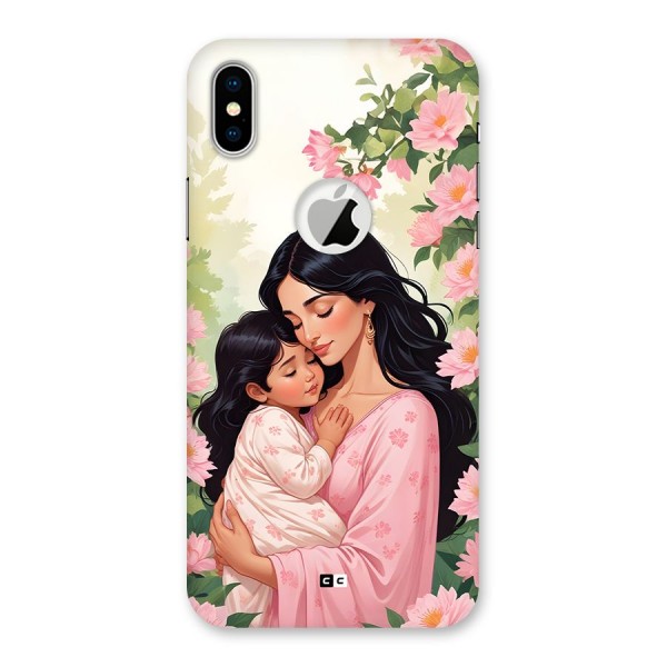 Mother Love Back Case for iPhone XS Logo Cut